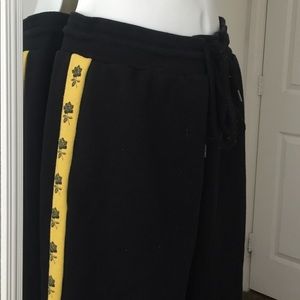 long, black sweatpants